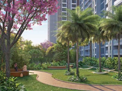 Landscaped Garden at Pristine O2 World Kharadi Pune
