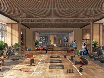 Fully Equipped Gym at Pristine O2 World Kharadi Pune