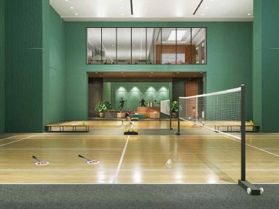 Indoor Badminton Court at Pristine O2 World Kharadi Pune