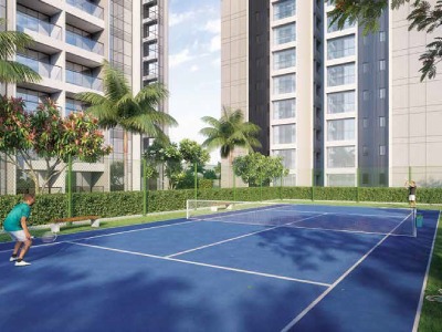 Lawn Tennis Court at Pristine O2 World Kharadi Pune
