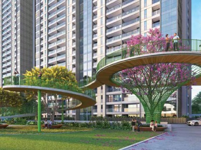 Tranquil Garden at Pristine O2 World Kharadi Pune