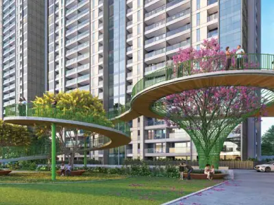 Tranquil Garden at Pristine O2 World Kharadi Pune