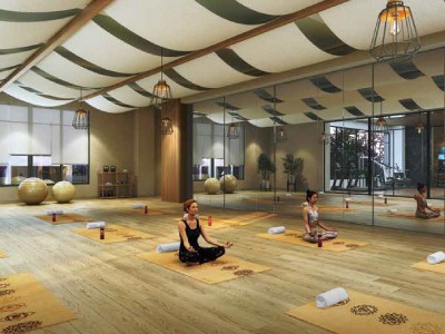 Yoga and Pilates Area at Pristine O2 World Kharadi Pune